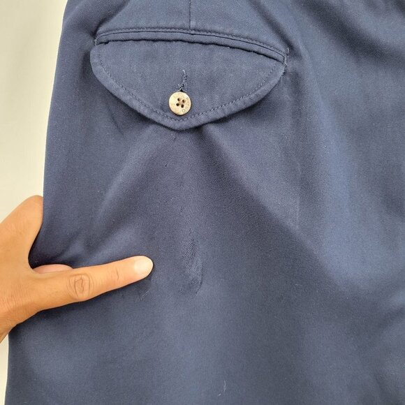 Ralph Lauren Polo Golf Shorts Pleated Chino Aviator Classic Fit Pockets 36 Mens - Picture 3 of 9